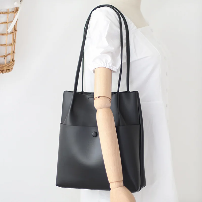 

Fashion Tote Bag for Girls 2021pu Leather Bucket in Bag Convenient Shoulder Bag Pretty Women Handbags Hot сумки