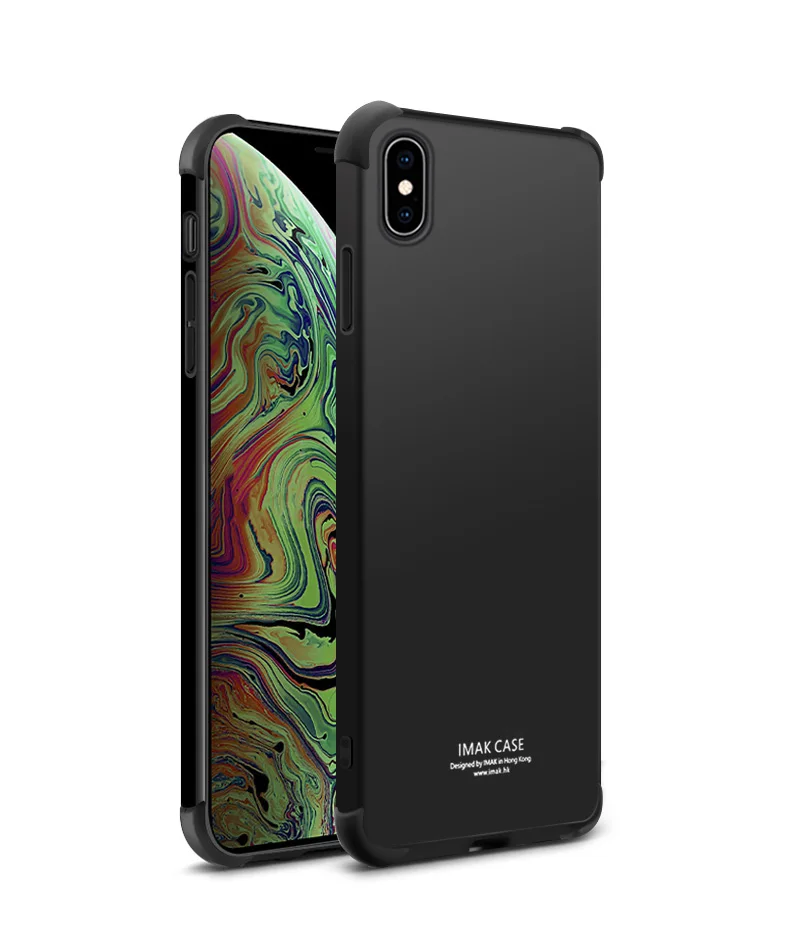 Metal Black IMAK противоударный чехол для iPhone 11 Pro Max чехол для iPhone XS Max чехол с кристаллами для Etui iPhone XR чехол XSMax iPhone11 - Цвет: Metal Black