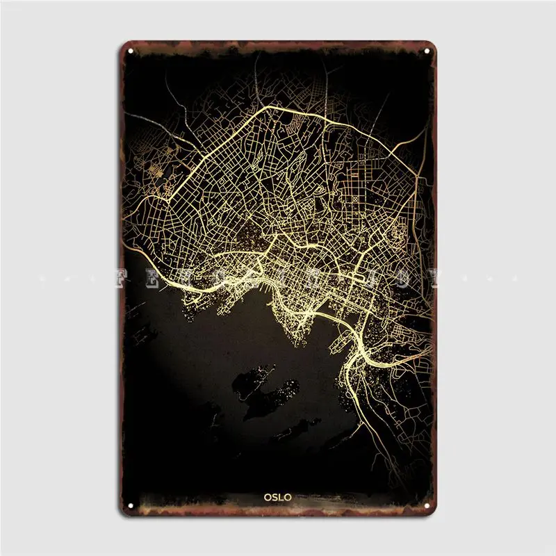 

Oslo Metal Sign Club Home Living Room Printing Poster Tin Sign Posters