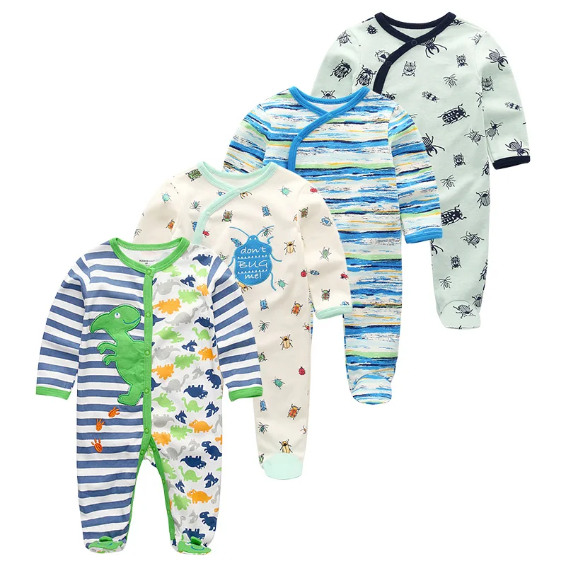 baby boy clothing newborn girl clothes cotton o-neck rompers 4PCS toddler costume kids 2019 roupa de bebe | Детская одежда и обувь