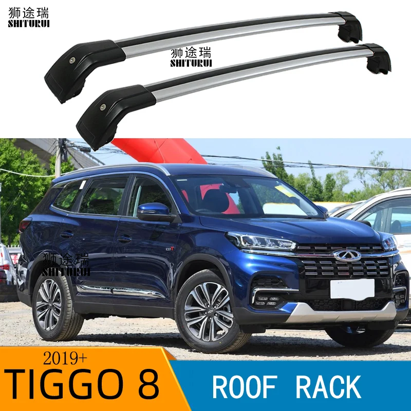 2 шт. Крыши Баров для CHERY NEW TIGGO 8 2018 + SUV 4 двери алюминиевый сплав боковые полосы