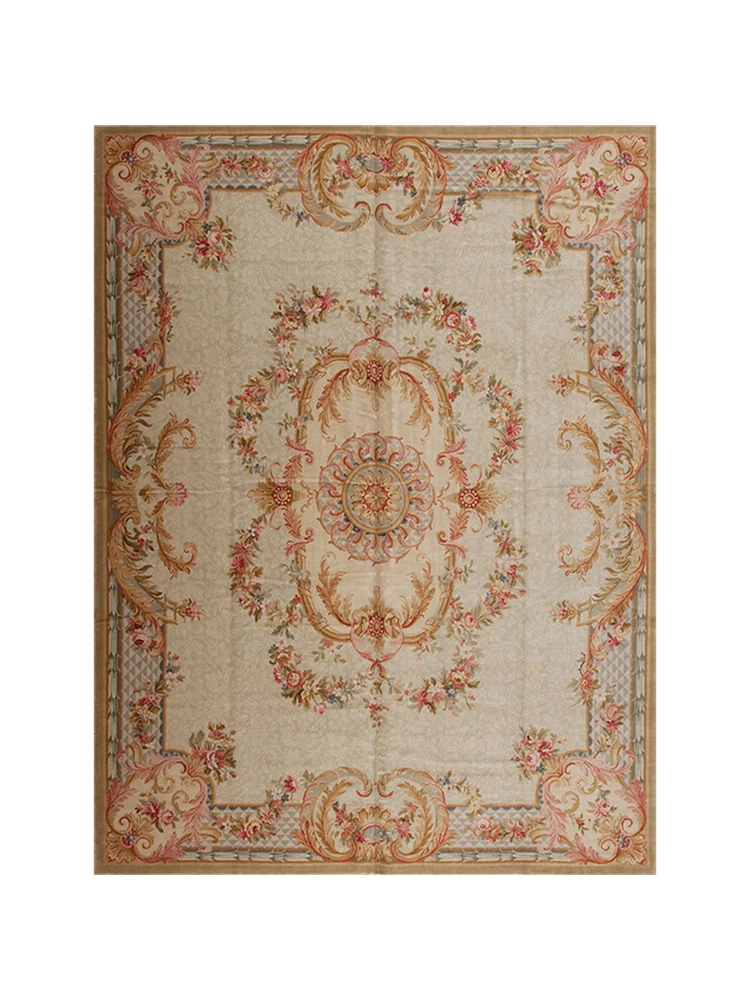 Goede Europese Savonnerie Dik En Pluche Bloemen Trellis Ontwerp Tapijt Zwaargewicht Antieke Decor Turkije Wol Breien Tapijten