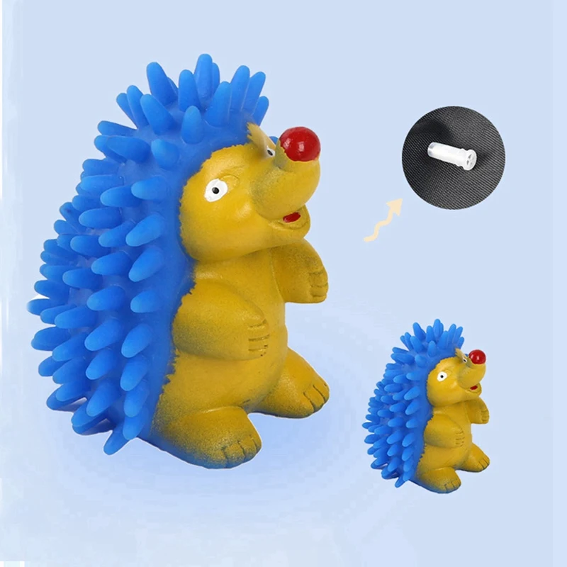 

Pet Dog Toy Used To Train Supplies Cute Little Hedgehog Latex Chewing Pet Toy Molars Vocal Hot