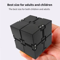 creative plastic fidget finger toy colorful puzzle assembling infinity block for children adult building block stress relief toy