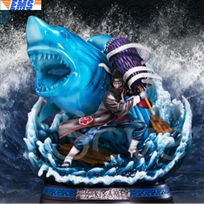 1" Статуя Наруто Akatsuki бюст Hoshigaki Kisame полноразмерный портрет Samehada GK Коллекционная модель игрушки коробка 47 см Z2729
