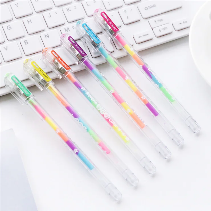 1 шт. кавайная гелевая ручка радужного цвета Женская школьные и офисные