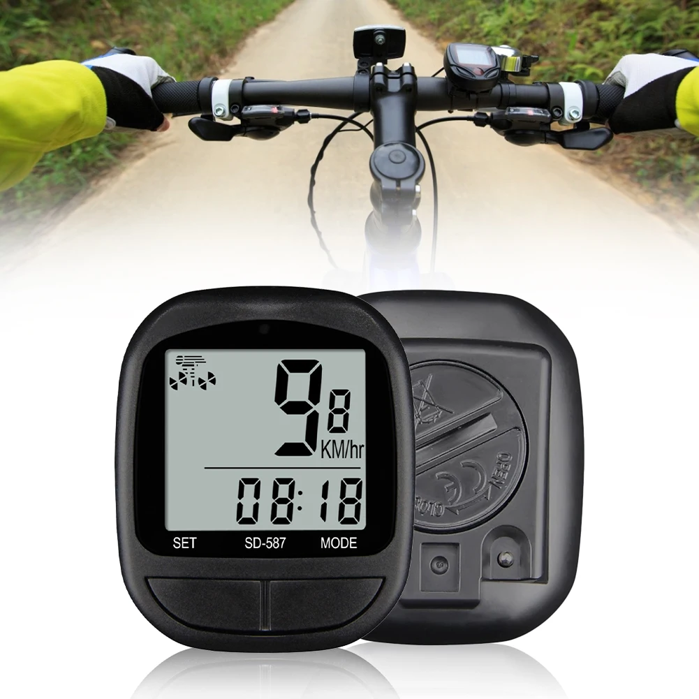 

Waterproof Bicycle Computer MTB Bike Cycling Odometer Stopwatch Speedometer Watch LED Digital Rate Bike Accessory