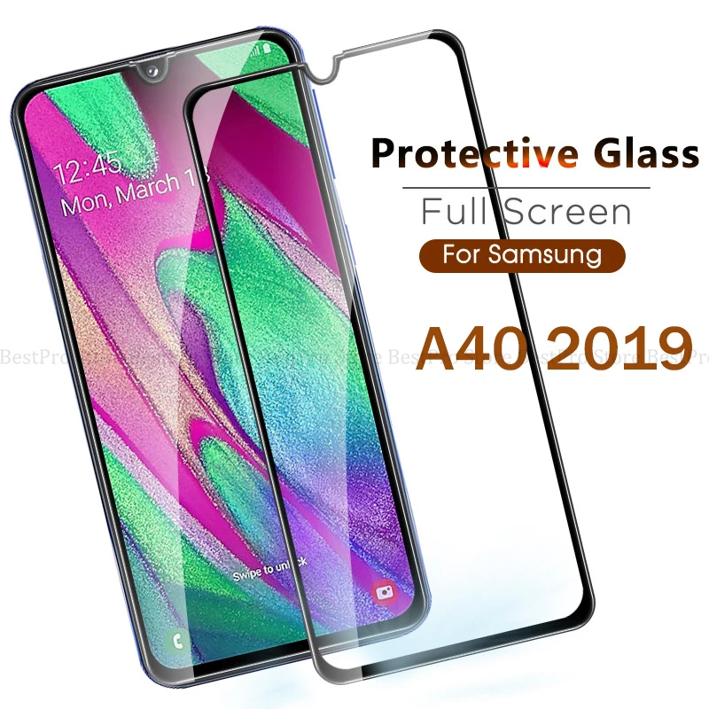 3D полное покрытие для Samsung A40 2019 протектор экрана закаленное стекло Galaxy a40 a 40 40a a405f