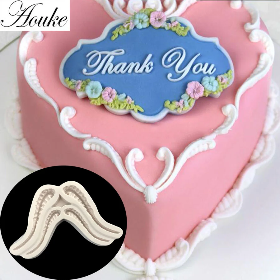 

Силиконовая форма для украшения, кухонные инструменты для выпечки, силиконовая форма для украшения десертов, пудинга, помадки, торта, круже...