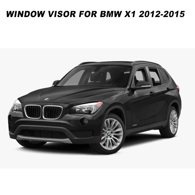

Side Window Visor For BMW X1 2012 2013 2014 2015 Smoke Weathershields Sun Rain Deflector SUNZ