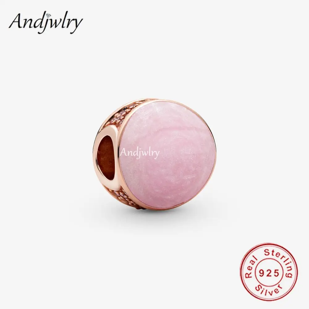 

100% 925 пробы серебро розовый водоворот, очаровательный, подрходит к оригиналу Pandora, браслет с шармами 925 Серебряные Berloque (брелоков) бусины для "...