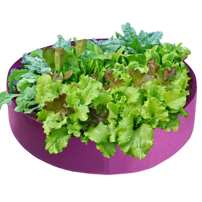 

1pc Size M/L Multicolor Planting Bag Reusable Breathable Felt Fabric Raised Planting Bed Vegetables Planting Container