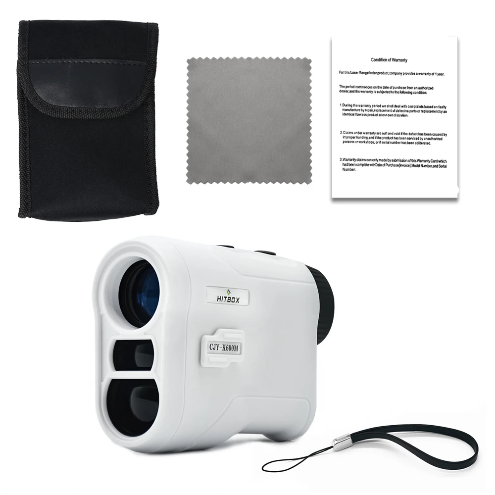 

600M Golf Laser Rangefinder 6.5X Monocular Telescope 3 Objective Lens Mini Rangefinder For Hunting Sport Laser Measure Distance