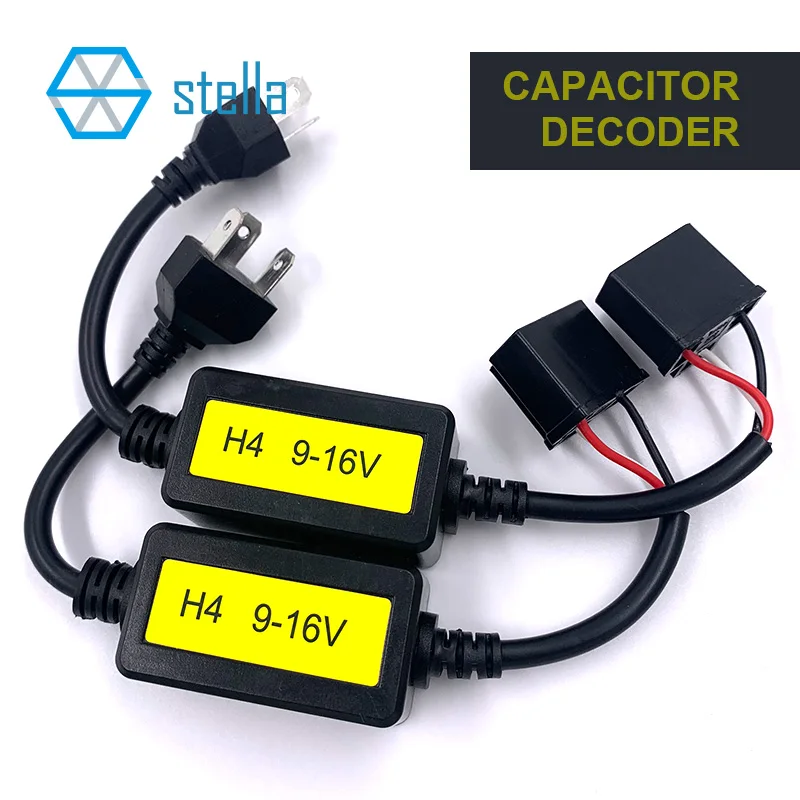 Stella 2 шт. H4 светодиодный фар преобразователь can шины для авто сильный canbus