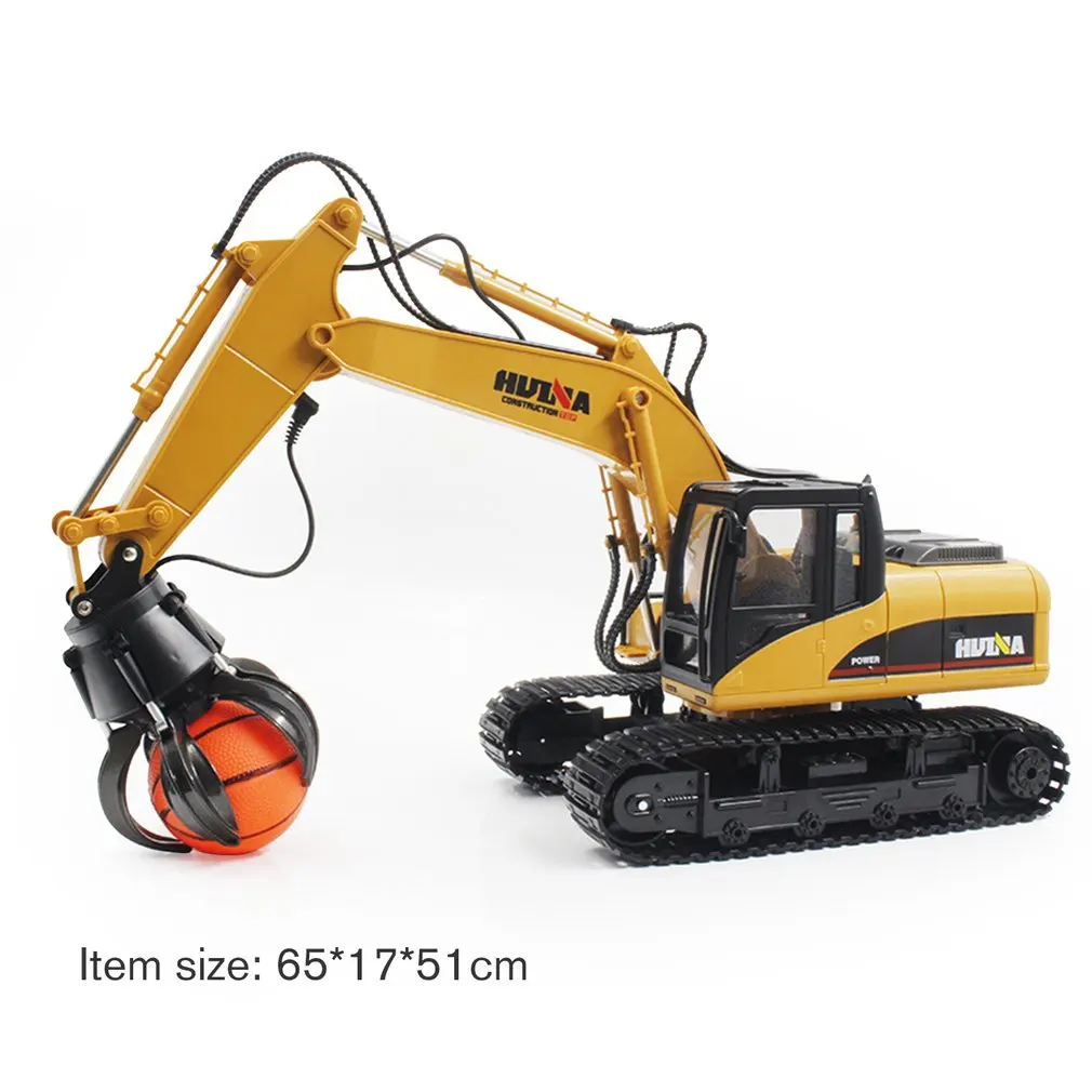 Игрушки HUINA 1571 1/14 16CH Сплав RC шар граббер грузовик инженерное строительство