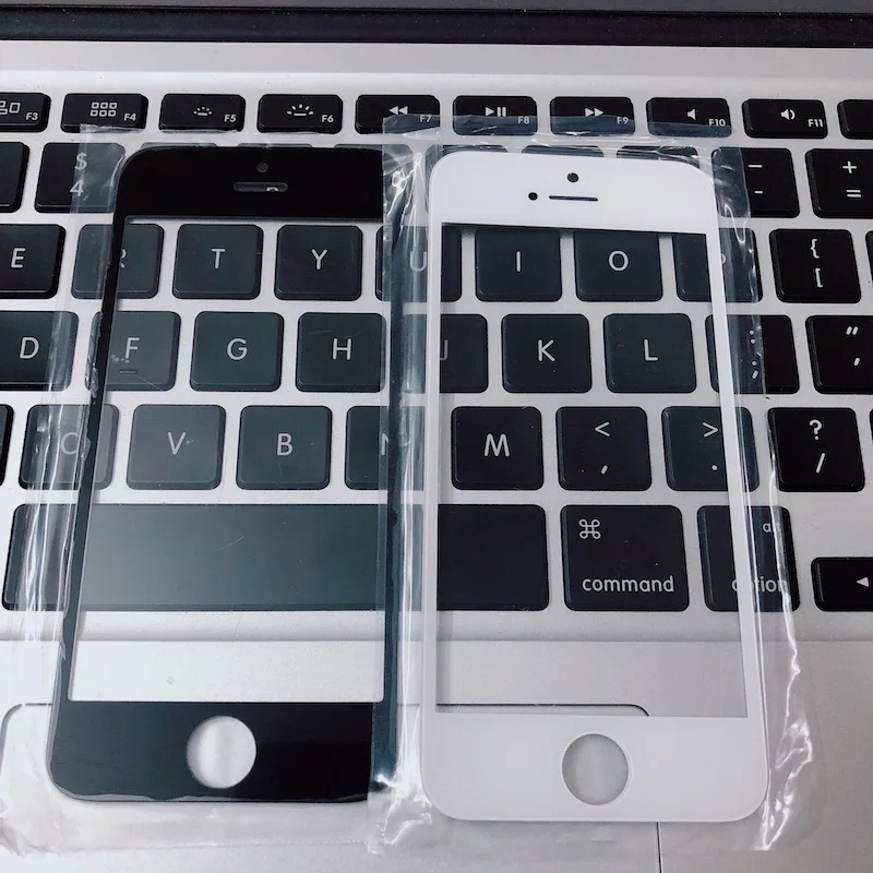Внешнее стекло с дигитайзером на экран черный и белый цвет для Iphone 5 5G 5C