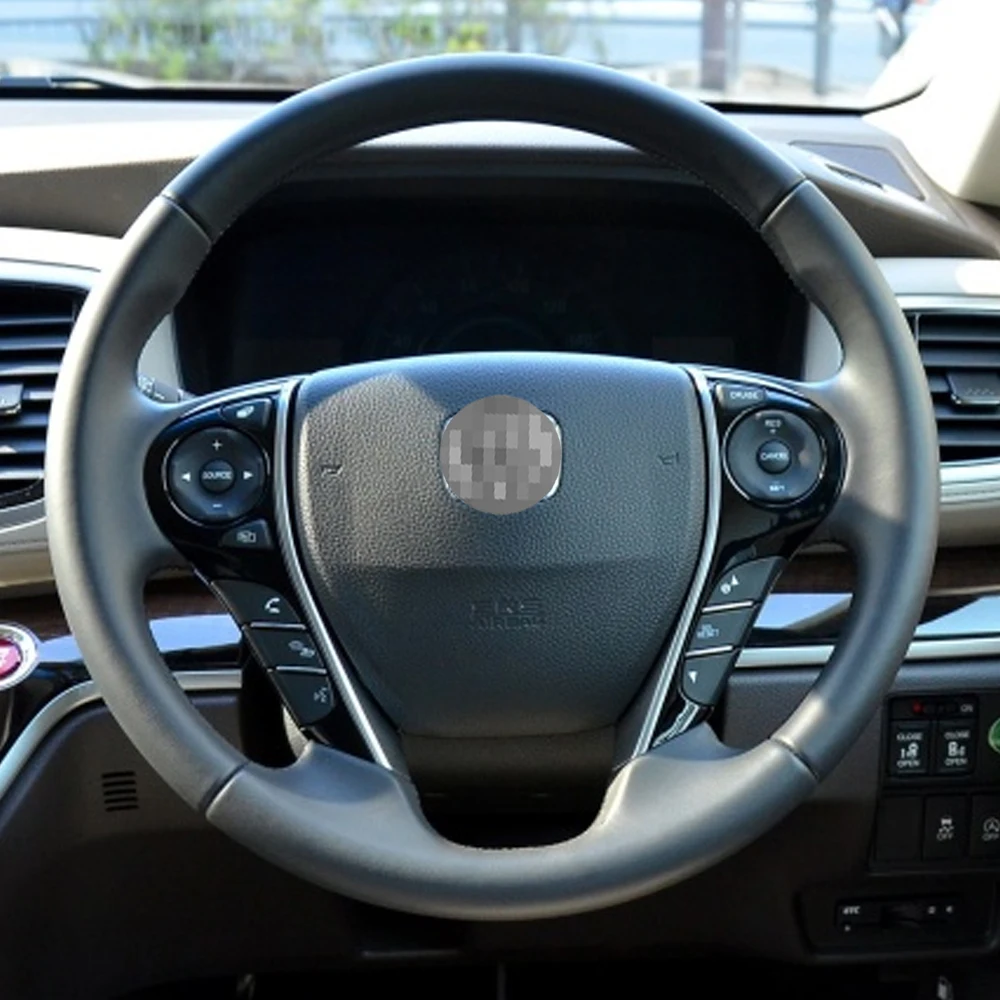 

Car Steering Wheel Horn Cover For Honda Accord Odyssey 2013 2014 2015 2016 2017 Auto Accessories Plastic ABS