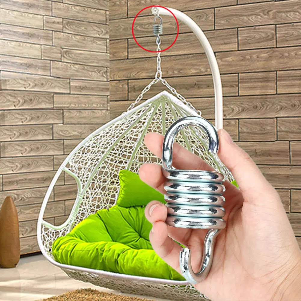 

304 Steel Hammock Swing Chair with Extension Spring Rotating Hook Stainless Steel Hanging Chair Accessory Kit Indoor/Outdoor