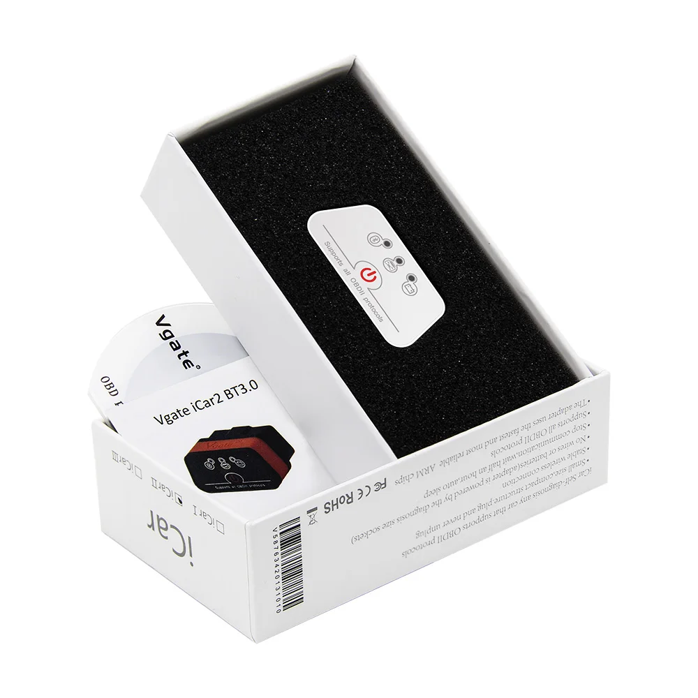 Vgate iCar2 OBDII ELM 327 Bluetooth/wifi считыватель кодов автоматический диагностический инструмент obd2 сканер ELM327 OBD 2 Диагностический Интерфейс адаптер