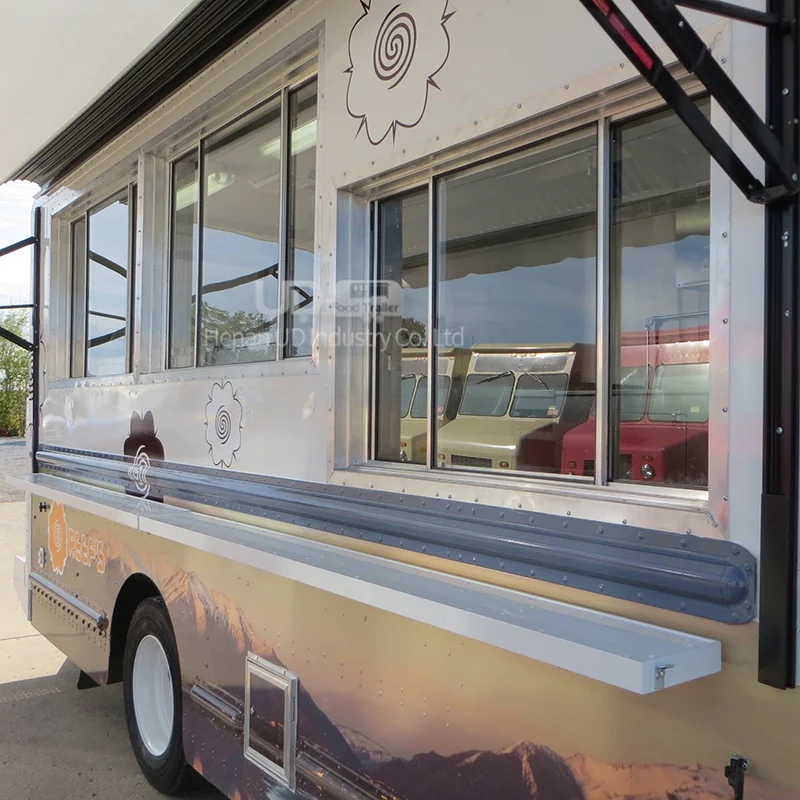 Мобильная кухонная кухня продажа мороженого Taco пицца хот дог еда тележка
