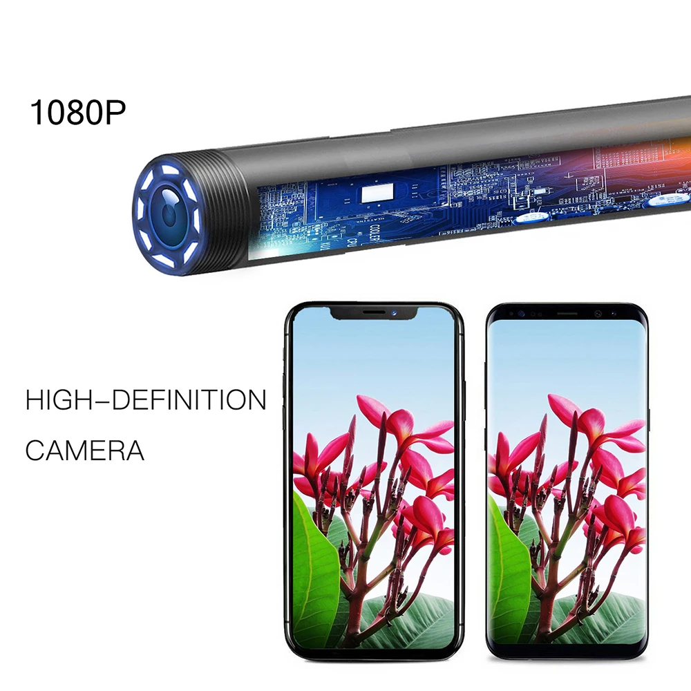 Беспроводной IP67 водонепроницаемый HD Wi-Fi бороскоп эндоскоп для осмотра