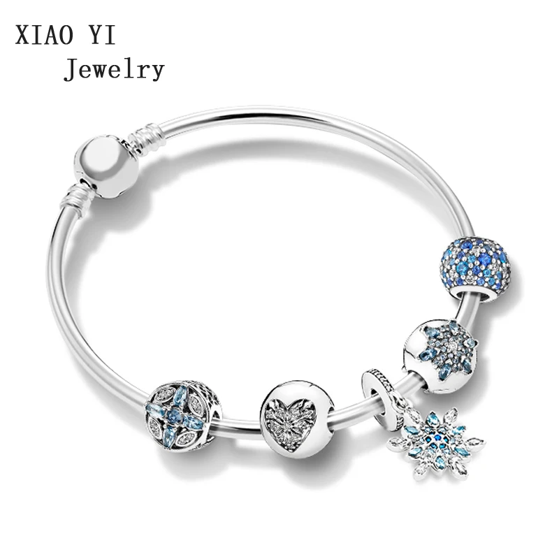 

XIAOYI 100% s925 love diamond bracelet set charming fashion elegant jewelry woman beautiful gentle party wedding lovely
