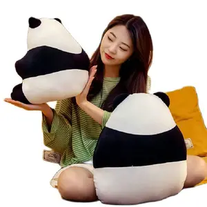 Мягкая набивная подушка в виде панды, силуэт, мягкая набивная Подушка, панда, уникальная декоративная подушка для дивана