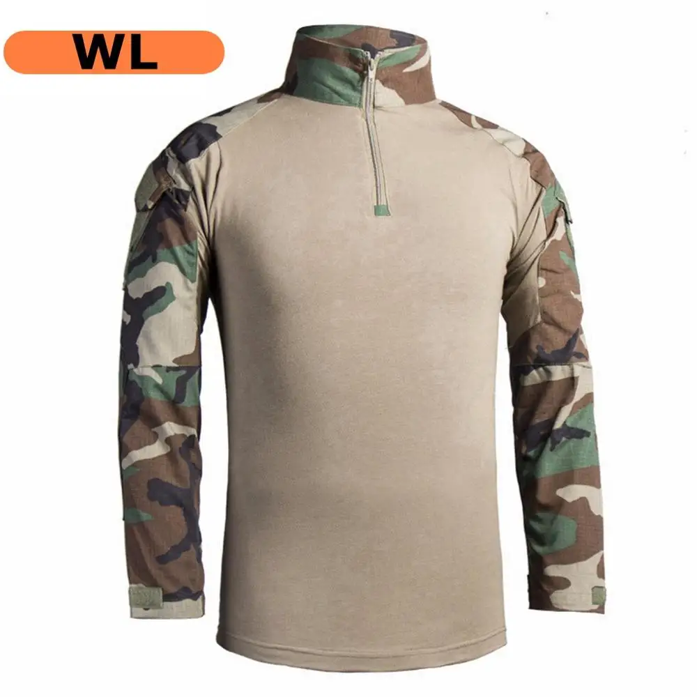 Тактическая одежда брюки рубашка с наколенниками налокотники армейский