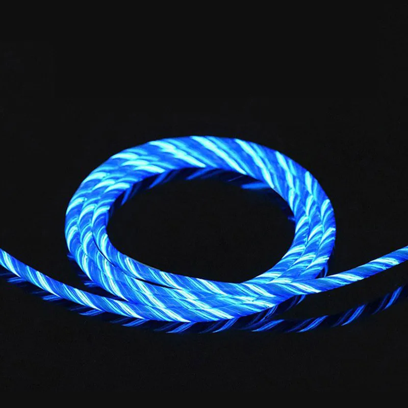 Магнитный кабель usb type-C магнитный светодиодный для быстрой зарядки USB