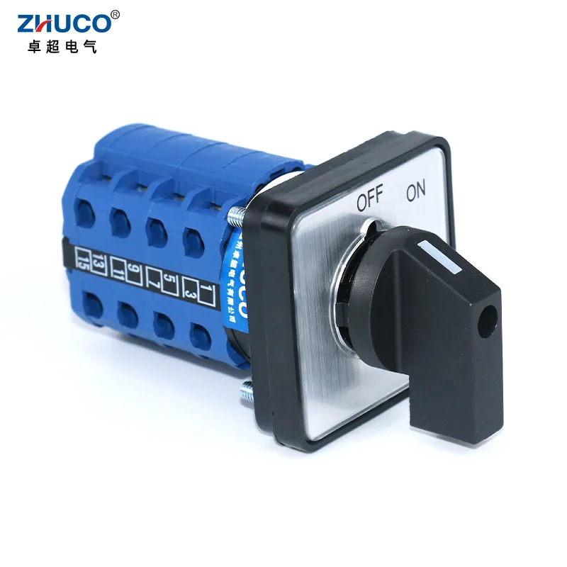 ZHUCO SZW26/LW26-20 OFF ON 4 фазы 16 клемм 20 А 660 В ручка питания поворотный кулачок
