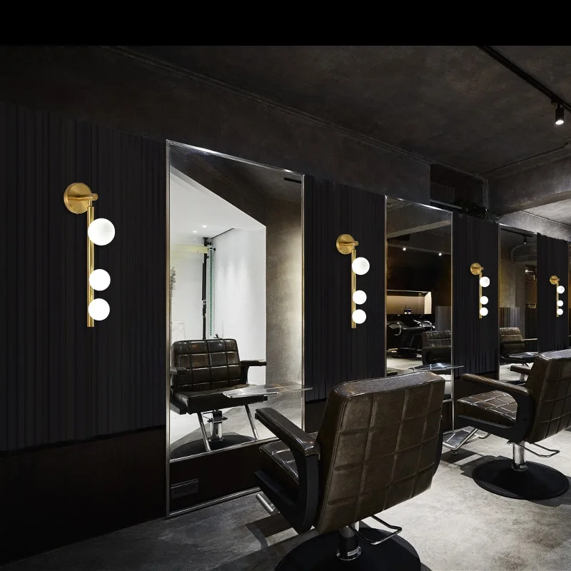Artpad Lighting-Decorative Wall-Sconces-Light for Corridor Bathroom TV Background Golden Black Metal Wall Mirror Vanity Light G9 | Лампы и