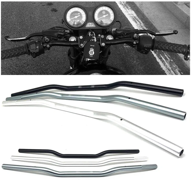 

125 Motorcycle Modified Handlebar Aluminum Alloy Handlebar Universal Handlebar Steel Pipe Handlebar 22mm Handlebar