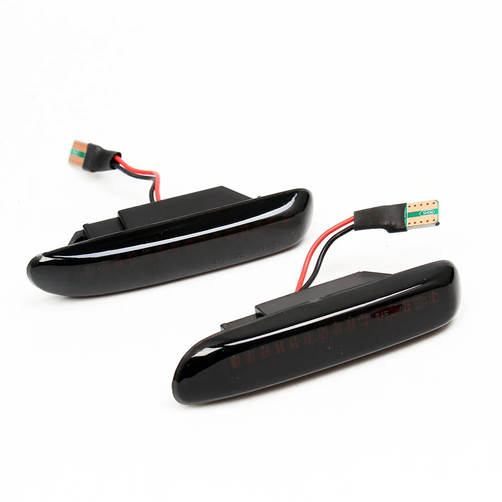 

LED Side Marker Mirror Indicator Lamp Flowing Water Turn Signal Light Amber For BMW E90 E91 E92 E93 E60 E87 E82 E61 E46