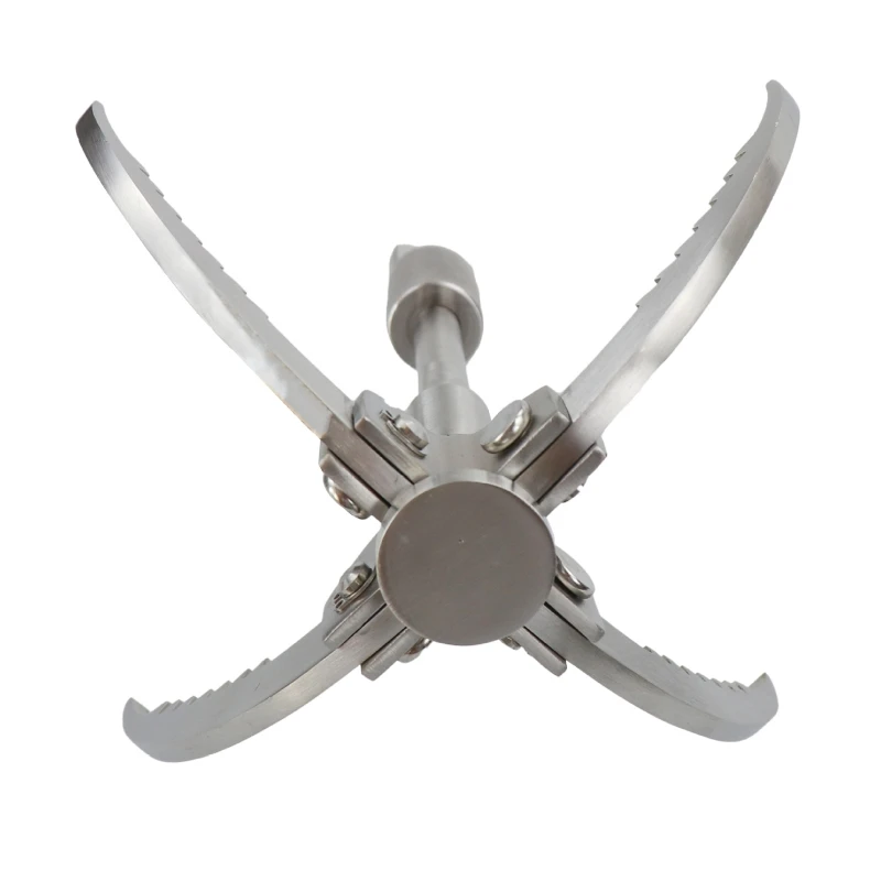 

Multifunction Stainless Steel Grappling Hook Folding 4 Claws Climbing Carabiner R58B