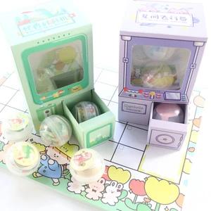 Креативная игровая консоль Domikee, дизайнерские школьные принадлежности для детей, подарочный набор: штампы + Inkpad + клейкая лента washi + наклейка + значок