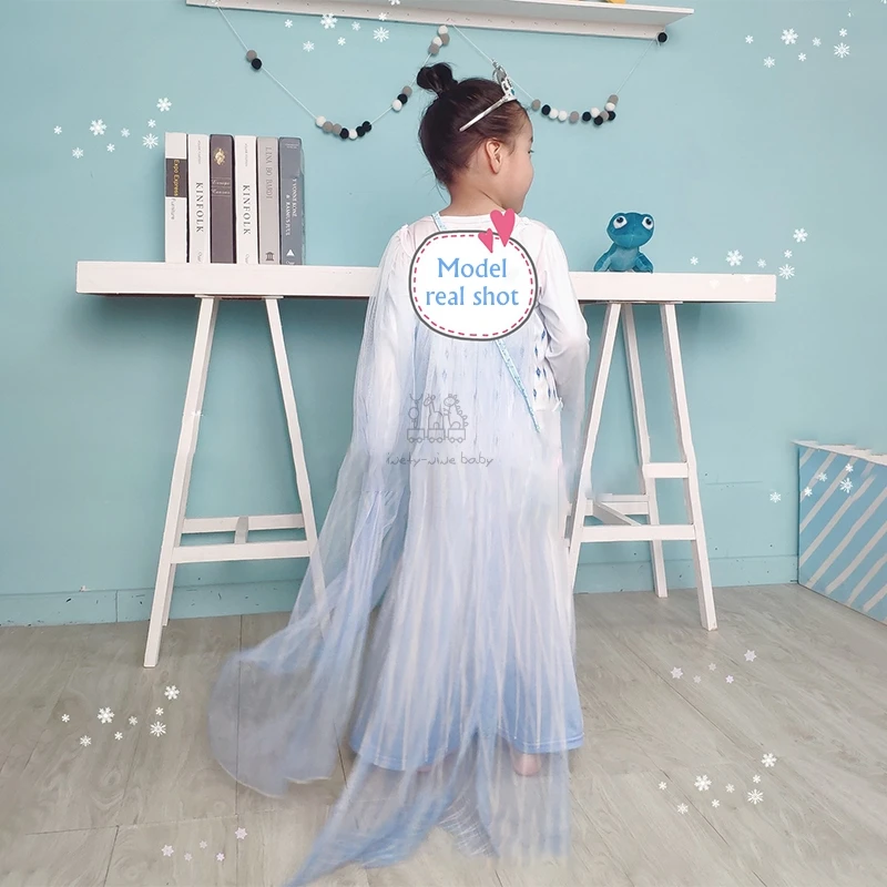 Платье принцессы для девочек Холодное сердце 2 Анна Эльза летнее платье | Детская