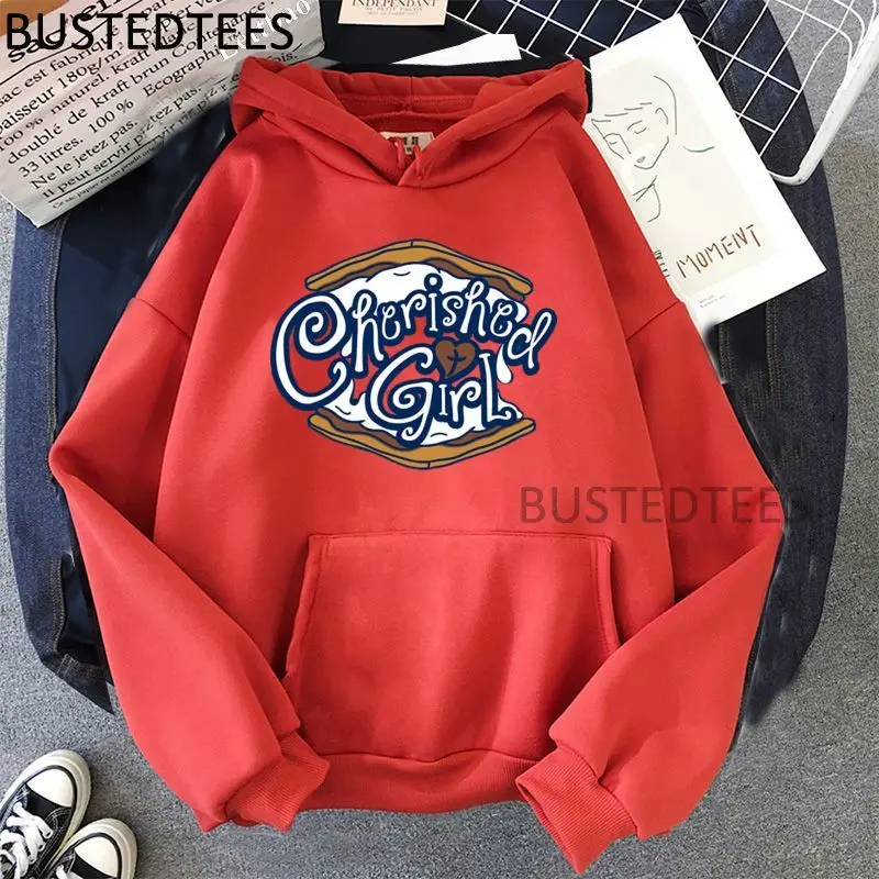 

Cherished Girl New Hoodies Funny Design Women Hoodies Harajuku Gothic Sweatshirts Long Sleeve Streetwear Hooded Cotton Hoodies