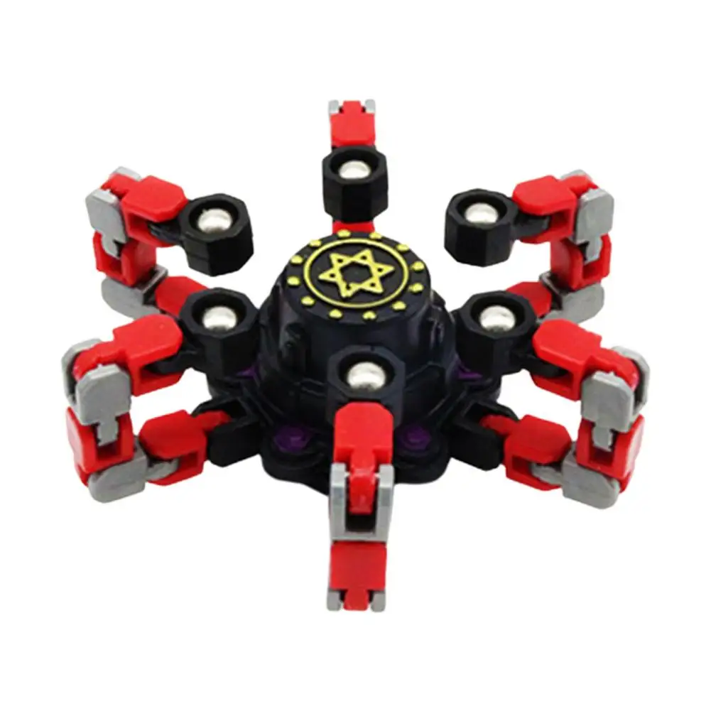 

Mechanical Fingertip Spinner DIY Deformable Stress Relief Toy Transformable Creative Gyro Toy For Kids Fingertip Spin Top 2022