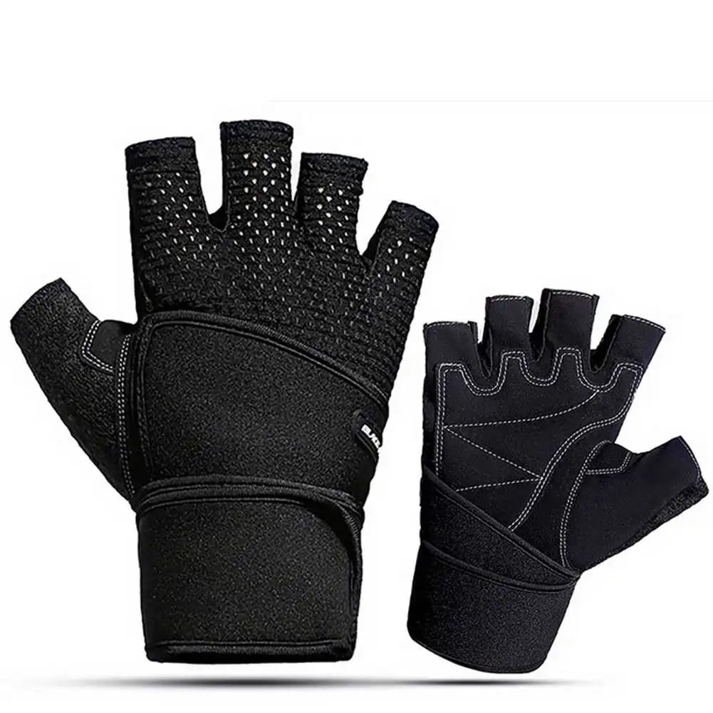 1 пара перчаток для тяжелой атлетики противоскользящие Спортивные Перчатки