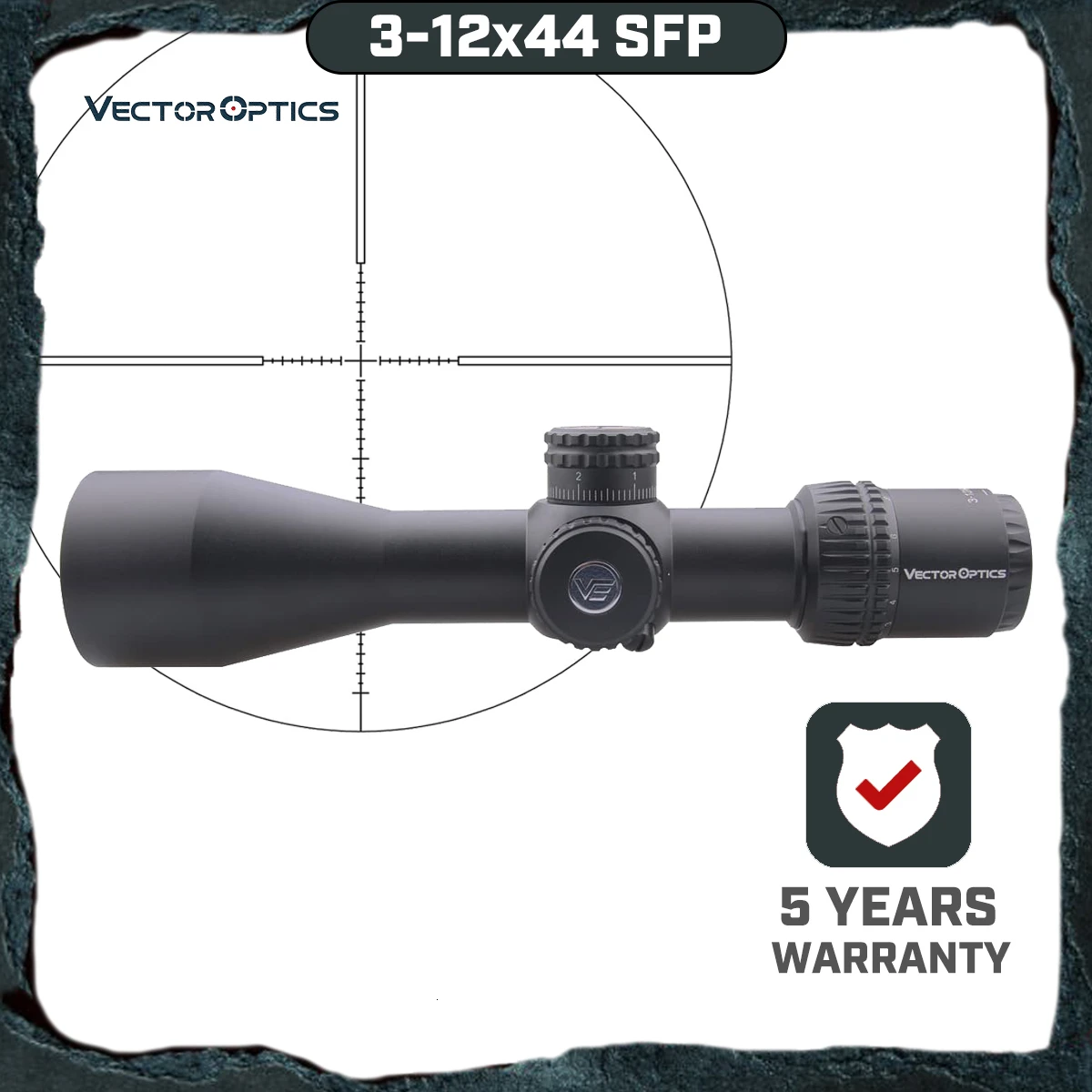 Векторная оптика Veyron SFP 3-12x44 прицел ультра компактный Воздушный прицел вторая фокальная плоскость Воздушный пистолет 1/10 мил AR15. 223 7,62