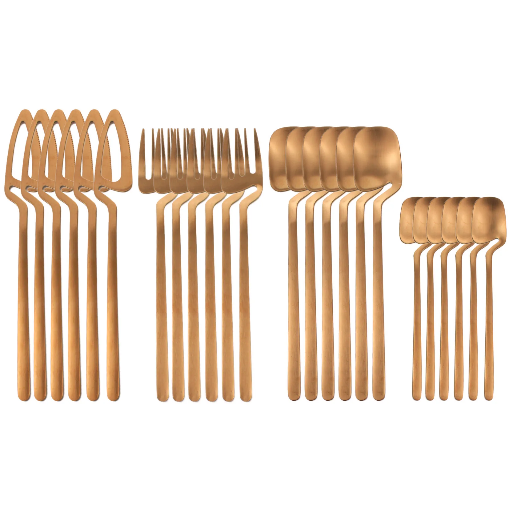 Набор посуды из 24 предметов медная кухонная ложка столовые приборы кухонные