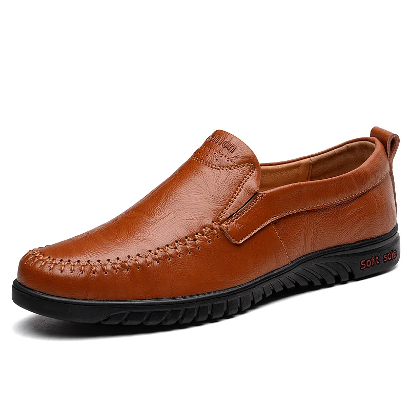 

Italian Mens Shoes Casual Luxury Summer Men Loafers Genuine Leather Moccasins Comfy Breathable Slip On Boat Shoes %2852