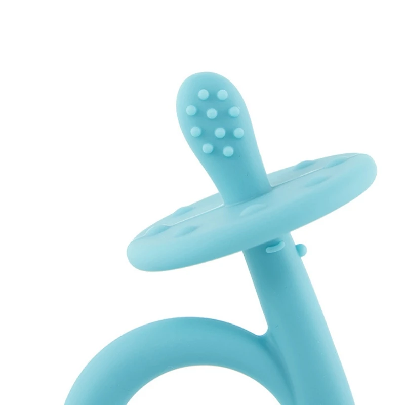 

High Quality Silicone Toy Cartoon Toddler Molar Teeth Pain Relief Tool Kids Teether Baby Shower Gift