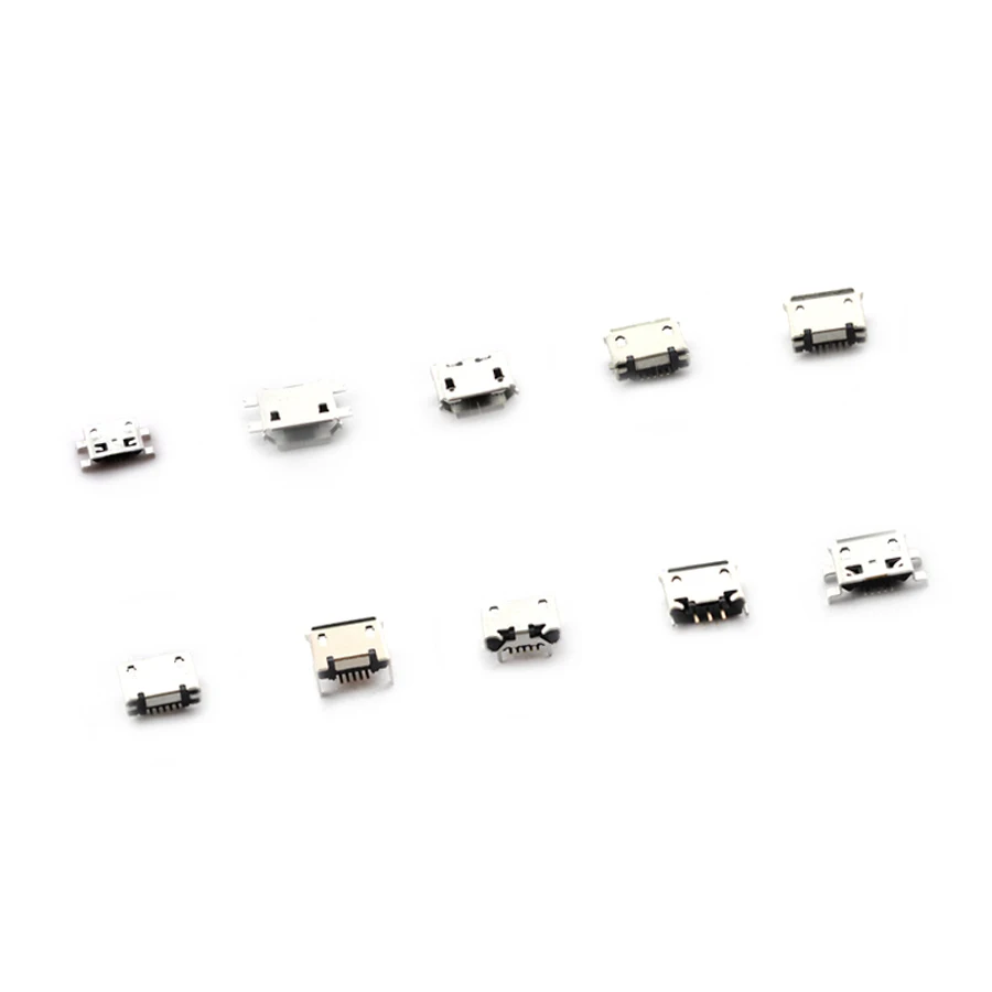 60 шт./компл. разъем для зарядки сотового телефона Micro USB подключение DIP 5-контактный