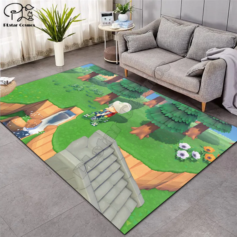 animal crossing carpet kids room soccer rug field parlor bedroom living room floor mats children large rugs home mat free global shipping