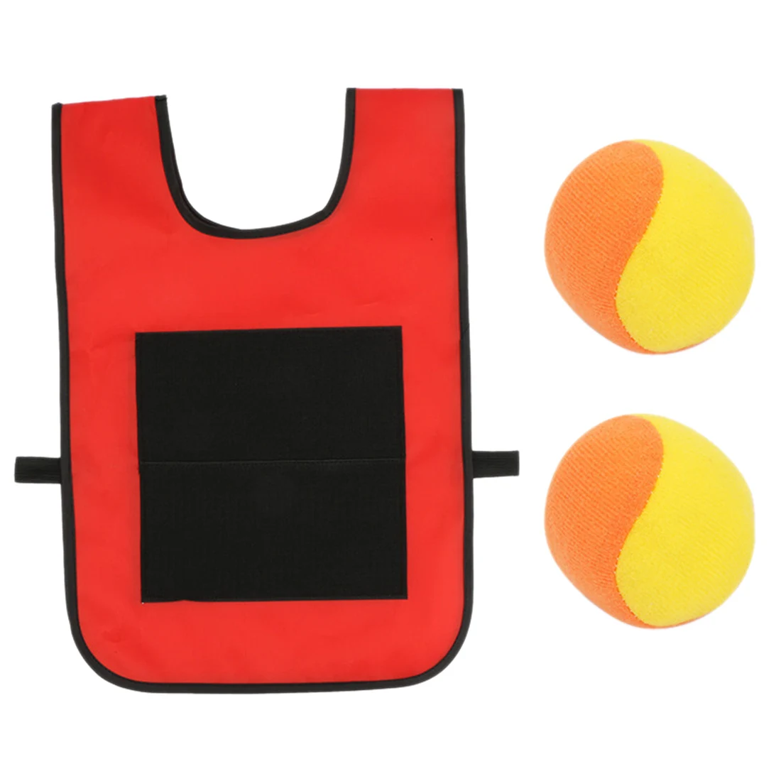 Бирка для Dodgeball Sticky Vest Catch Toss Game Sticky Target Ball жилет для детей, желтый, оранжевый и так далее - Цвет: Red