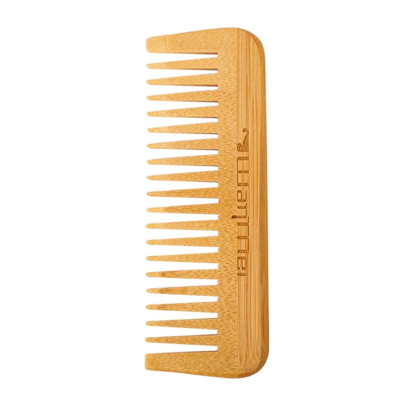 

Natural Bamboo Wooden Wide Tooth Comb Anti-Static Comb Hair Care Healthy Comb Massager for Hair Styling Tool