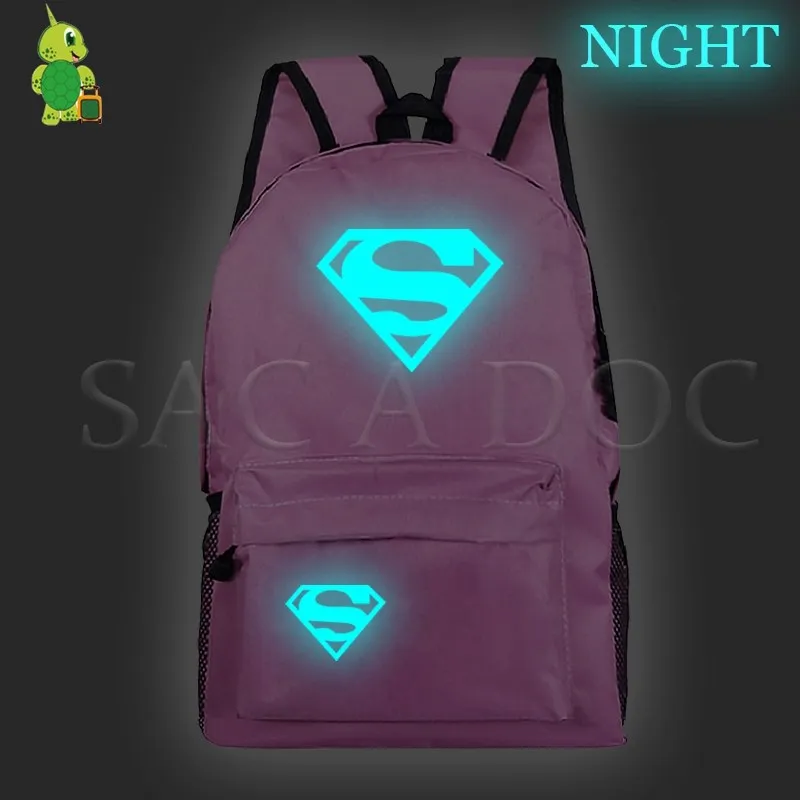 23pink Новинка, рюкзак Mochila, Мстители, женский, мужской, рюкзак, светящийся, для подростков, школьные сумки, Капитан Америка, дорожная сумка для ноутбука - Цвет: 23pink