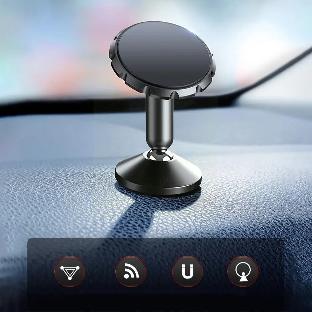 

Car Phone Holder Magnetic Universal Magnet Phone Mount For IPhone Samsung In Car Mobile Cell Phone Holder Stand 360 Rotatio X9P8