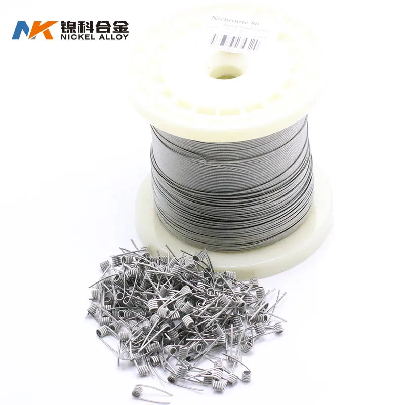 10 м NK навалом Ni80 плавленый clapton провод рулон 0 30 Ом большие облака Nichrome 80 vape